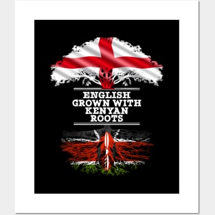 English Grown With Kenyan Roots - Gift for Kenyan With Roots From Kenya Posters and Art